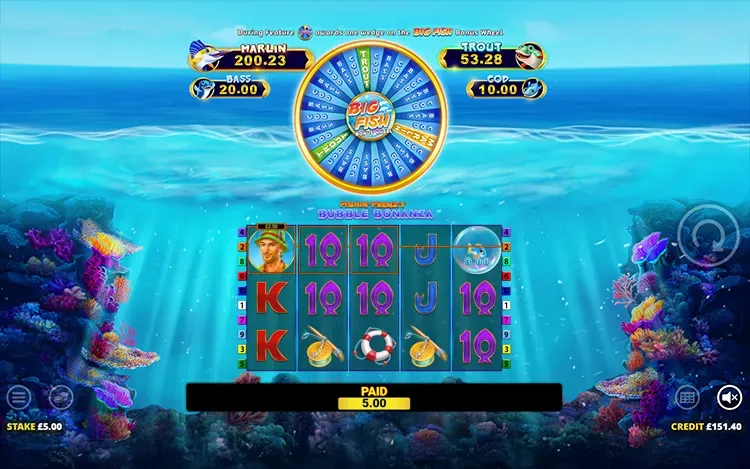 Fishin Frenzy Bubble Bonanza - Wild Symbol