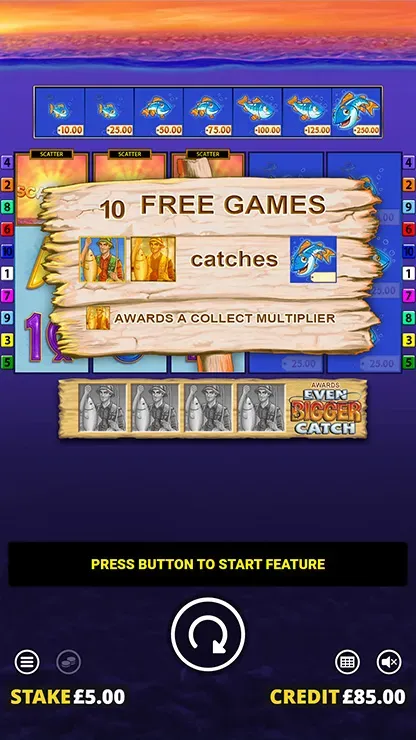 Fishin Frenzy Even Bigger Catch - Mobile Bonus Game