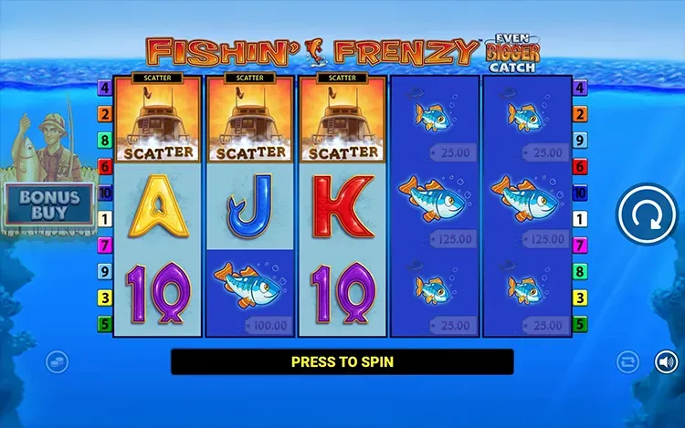 Fishin Frenzy Even Bigger Catch - RTP and Wagering