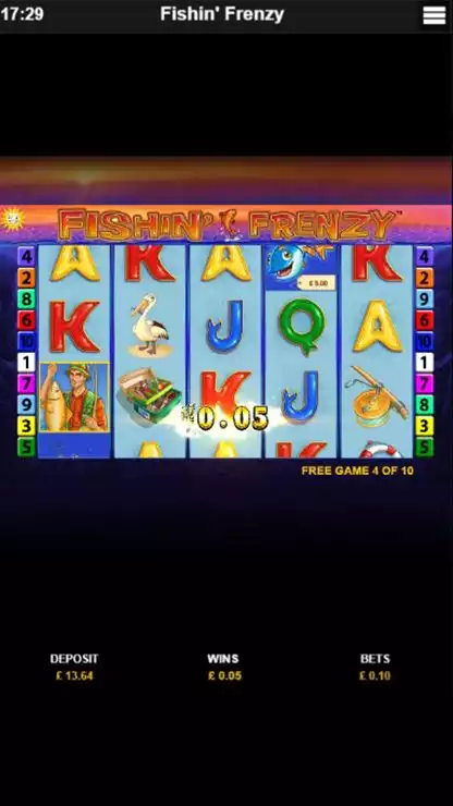 Fishin Frenzy MOBILE Bonus Game