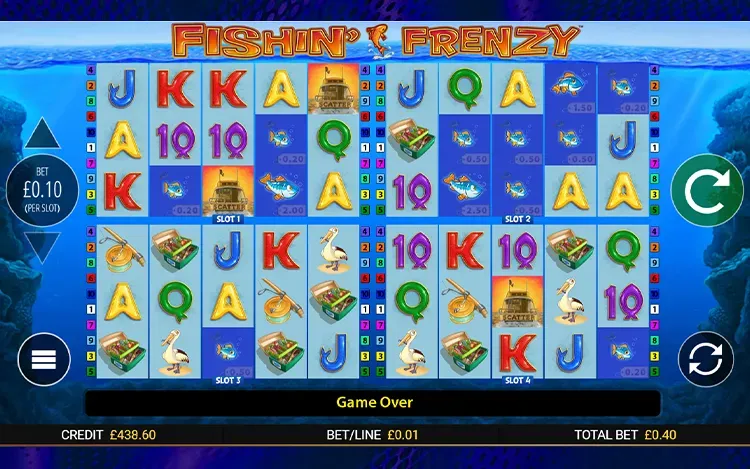 Fishin Frenzy Power 4 Slots RTP and Wagering