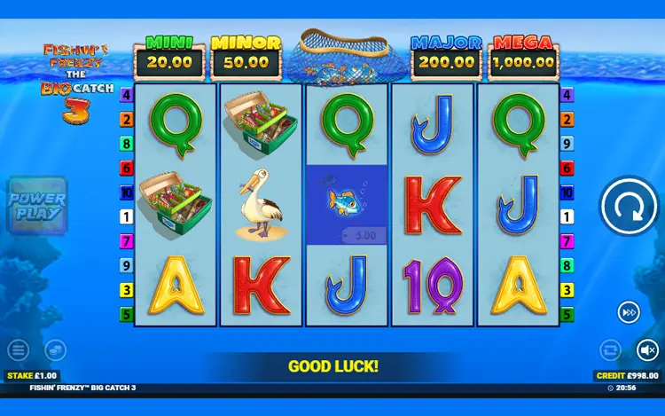 Fishin’ Frenzy The Big Catch 3 - RTP and Wagering