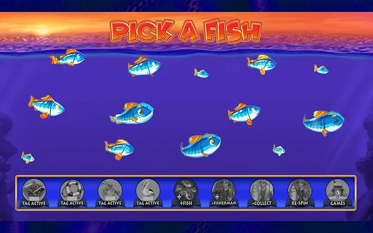 Fishin Frenzy: The Big Splash Bonus Features - Pick-A-Fish
