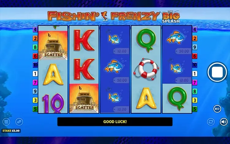 Fishin Frenzy: the Big Splash RTP and Wagering