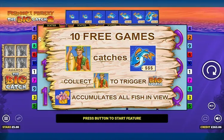Fishin Frenzy the Big Catch 2 - Free Spins