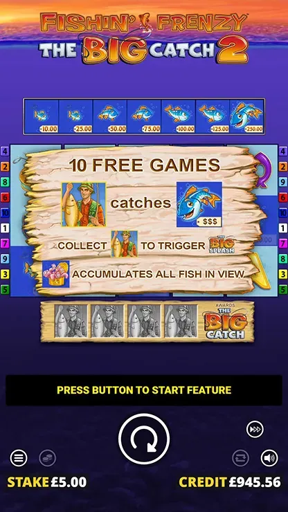 Fishin Frenzy the Big Catch 2 - Mobile Bonus Game