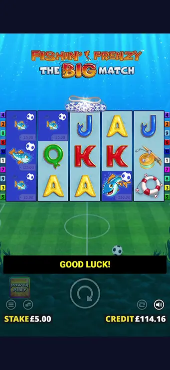 Fishin Frenzy the Big Match - Mobile Base Game