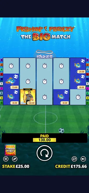 Fishin Frenzy the Big Match - Mobile Win