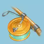 Fishin' Frenzy The Big Catch Gold - Fishing Rod Symbol