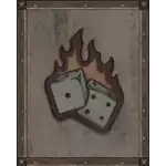 Highway to Hell - Flaming Dice Symbol 