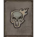Highway to Hell - Flaming Skull Symbol