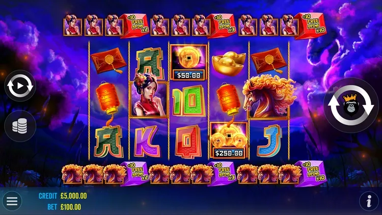 Floating Dragon Wild Horses Base Game