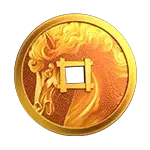 Floating Dragon Wild Horses - Gold Coin Symbol