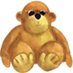 Fluffy Favourites Monkey Symbol