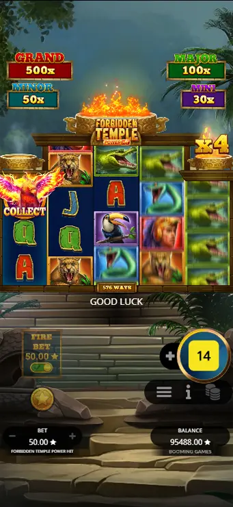 Forbidden Temple Power Hit - Mobile Bonus
