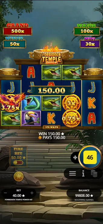 Forbidden Temple Power Hit - Mobile Win