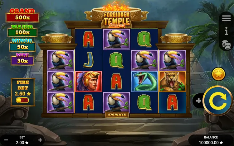 Forbidden Temple Power Hit RTP