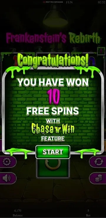 Frankensteins Rebirth - Mobile Bonus Game