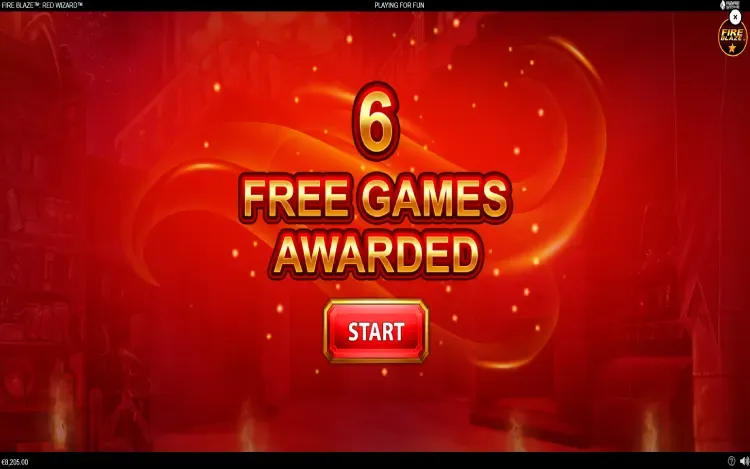 Fire Blaze Red Wizard Slot - Free Games Feature