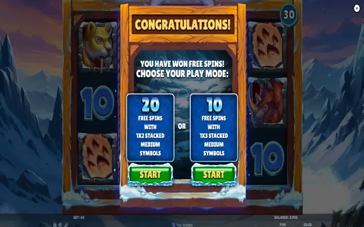 Icy Rampage Free Spins
