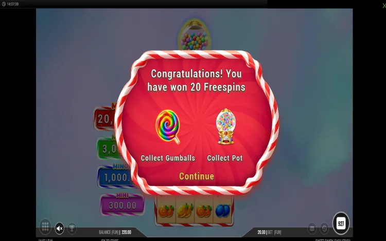 Sweet Candy Cash Stash - Free Spins Feature
