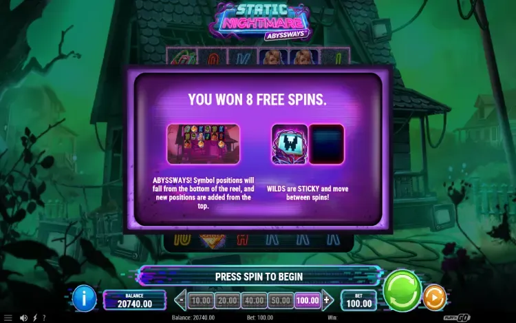 Static Nightmare Abyssways - Free Spins Feature