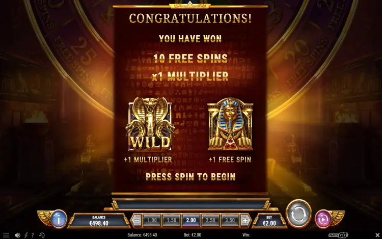 Tomb of Gold - Free Spins Feature
