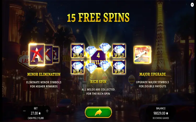 Cash Pig 2 15,000 - Free Spins Feature