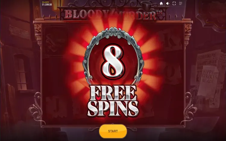 Bloody Murder - Free Spins Feature