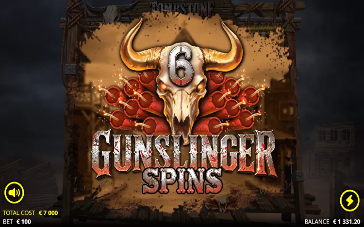 Tombstone Begins - Free Spins Feature