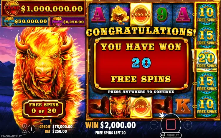 Fire Stampede 2 - Free Spins