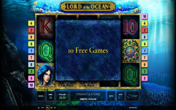 Lord of the Ocean - Free Spins Feature