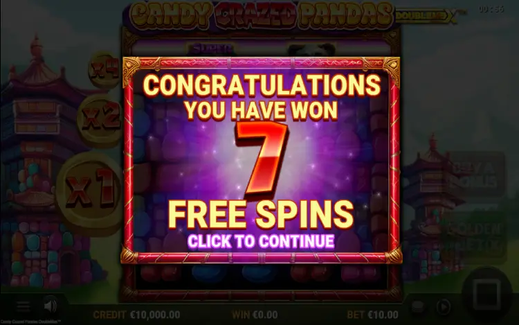 Candy Crazed Pandas DoubleMax - Free Spins Bonus