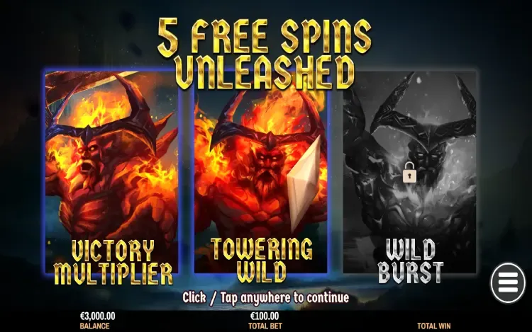 Fall of Asgard: A Viking Saga - Free Spins Feature