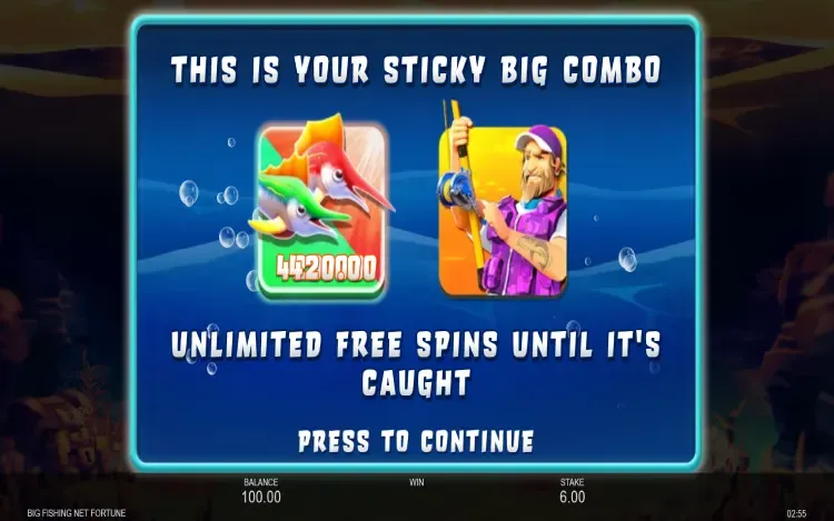 Big Fishing Net Fortune - Free Spins Feature