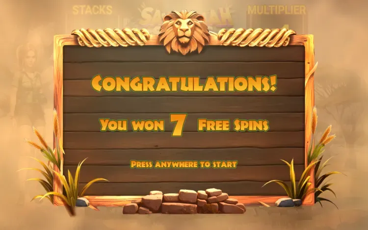 Savannah Stacks - Free Spins Feature