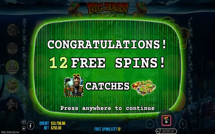 Big Bass Mission Fishin' -  Free Spins