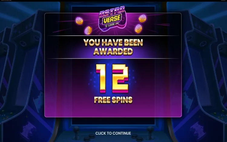 RetroVerse - Free Spins Feature
