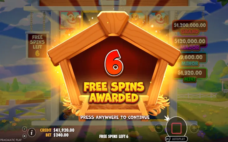Better Barn House Bonanza - Free Spins Feature
