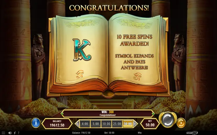Book of Dead GO Collect - Free Spins Feature