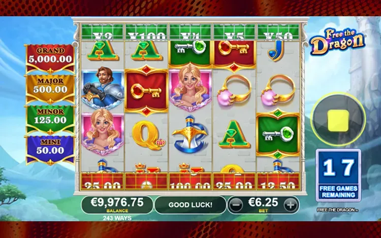 Free the Dragon Bonus Features - Free Spins Feature