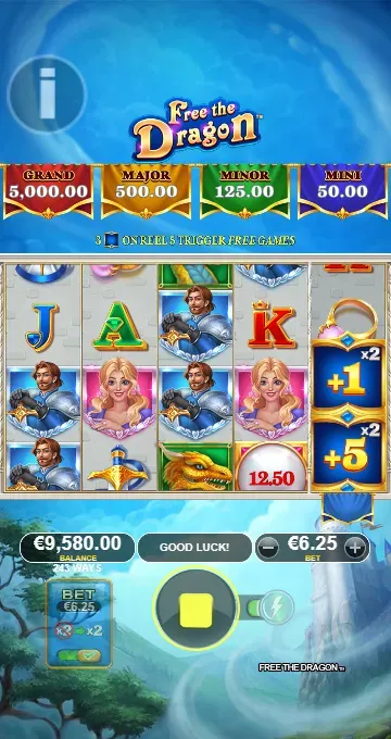 Free the Dragon Mobile Features - Bonus Game