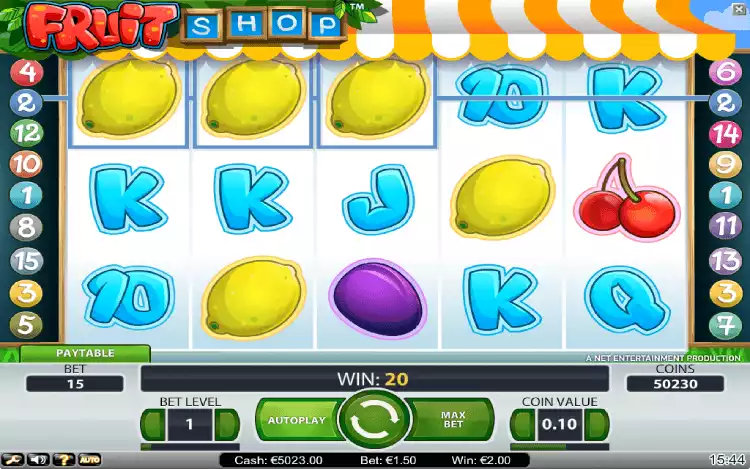 Fruit Shop Free Spins