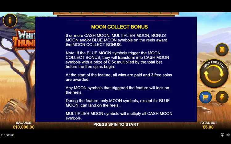 Full Moon White Thunder Feature