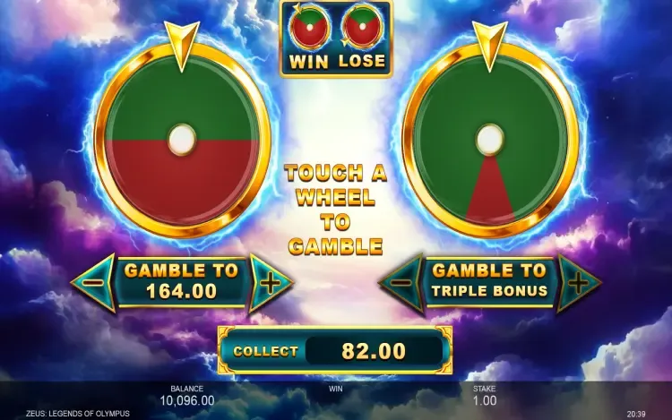 Zeus: Legends of Olympus - Gamble Feature