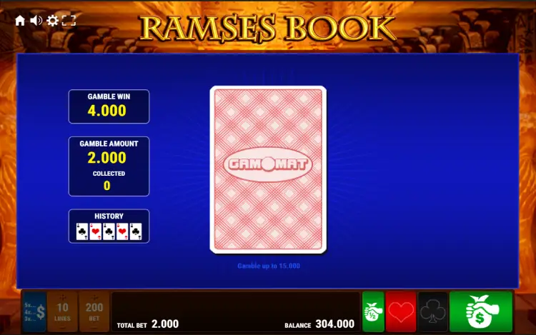 Ramses Book - Gamble Feature