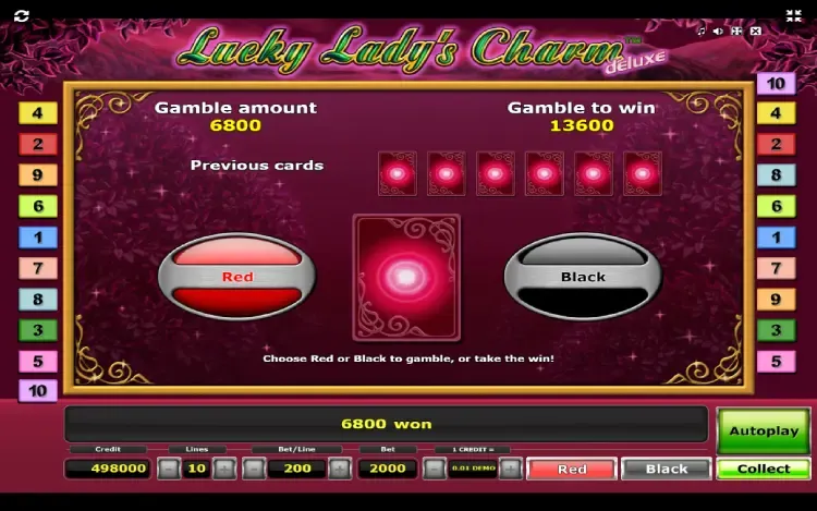 Lucky Lady's Charm Deluxe - Gamble Feature