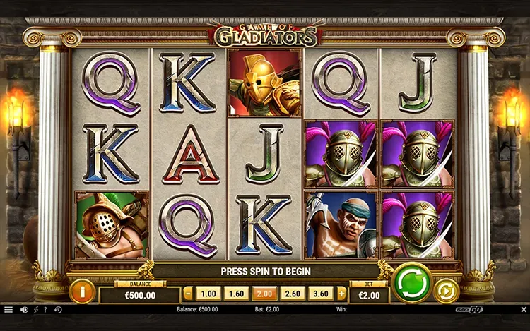Game of Gladiators - RTP and Wagering