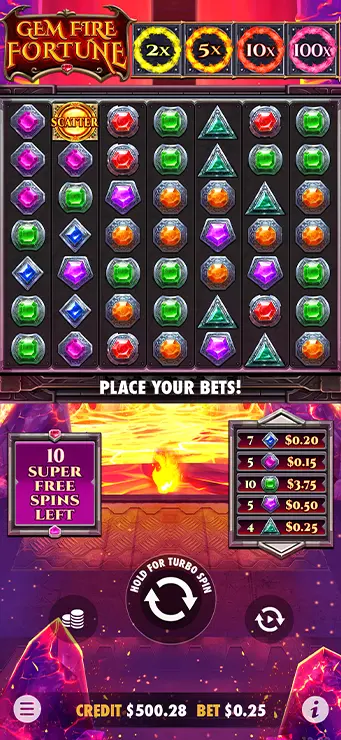 Gem Fire Fortune - Mobile Base Game