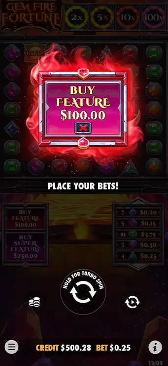 Gem Fire Fortune - Mobile Bonus